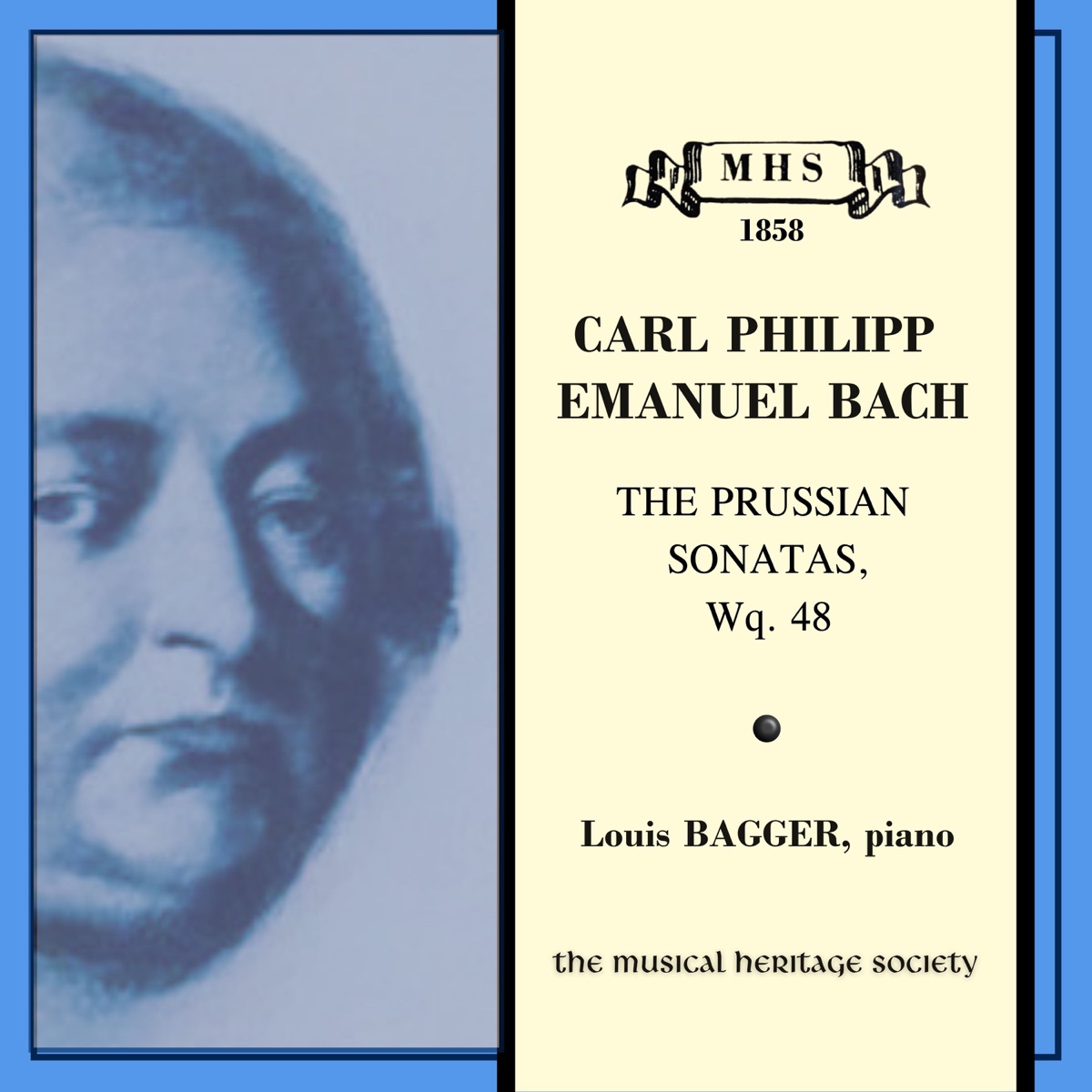 C.P.E. Bach: The Prussian Sonatas, Wq. 48, Nos. 1-6 by Louis Bagger album cover