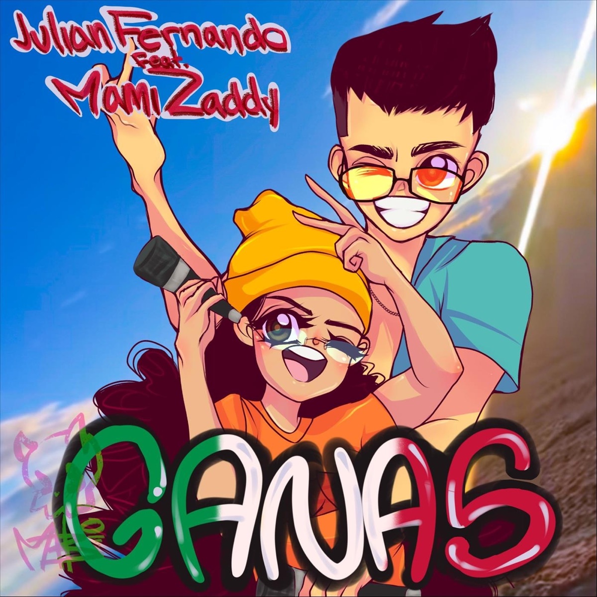 Ganas (feat. Mami Zaddy) - Single by Julian Fernando album cover