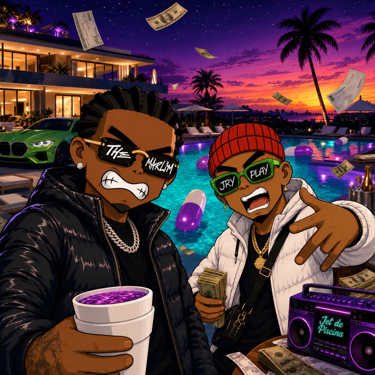 JET DE PISCINA (feat. The Marlim) - Single by JRyplay album cover