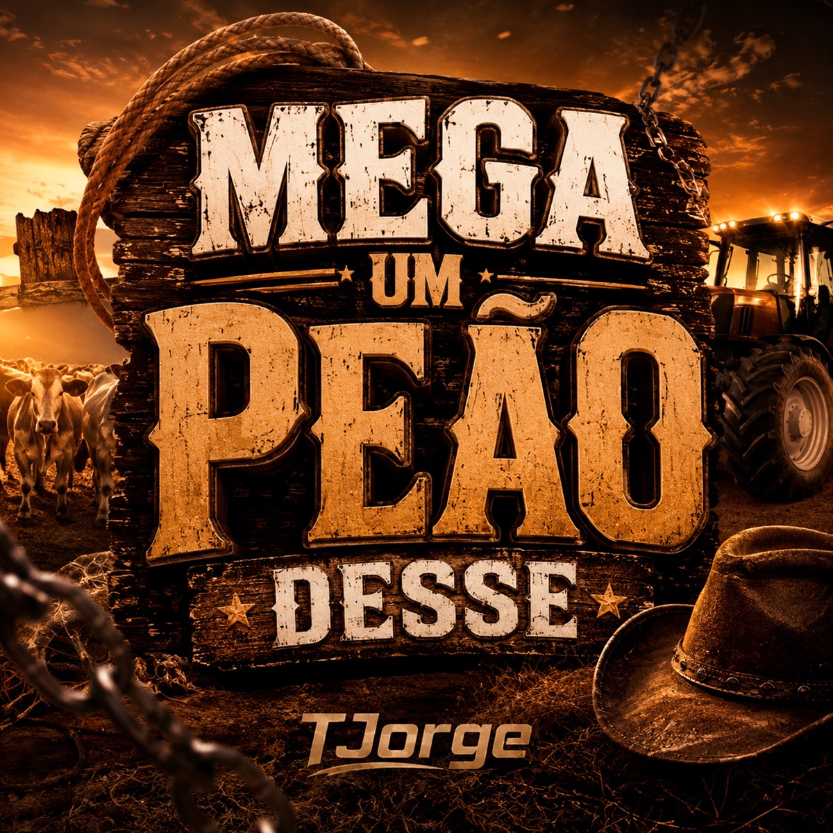 Mega Um Peão Desse - Single by TJorge & Rincon album cover