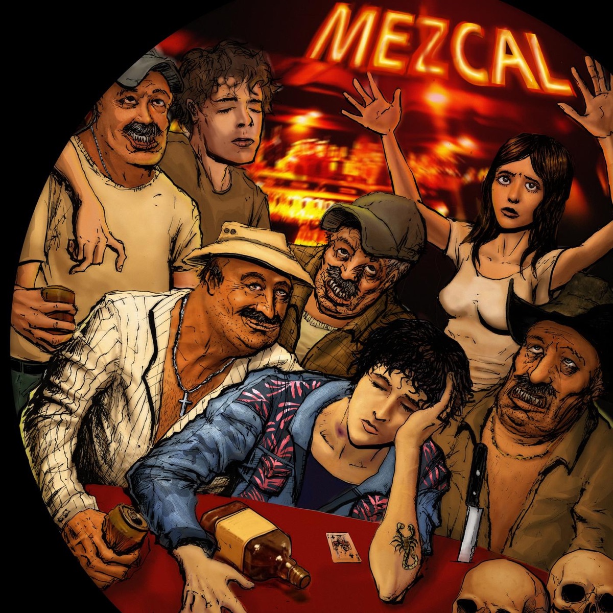 Mezcal - Single by Miguel Sanromán & Crisantemos album cover