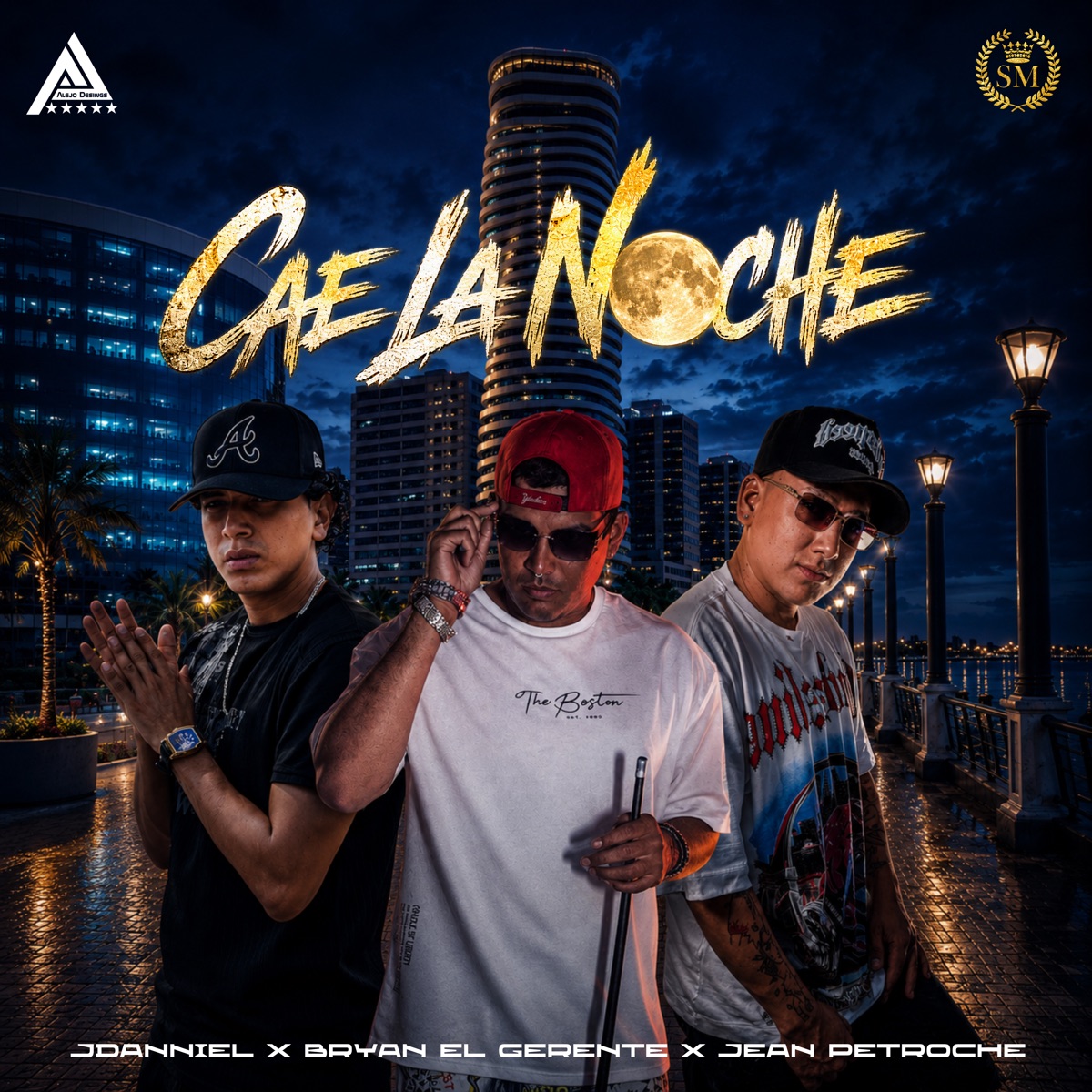 Cae la noche - Single by Jean Petroche, Bryan El Gerente & J Danniel album cover