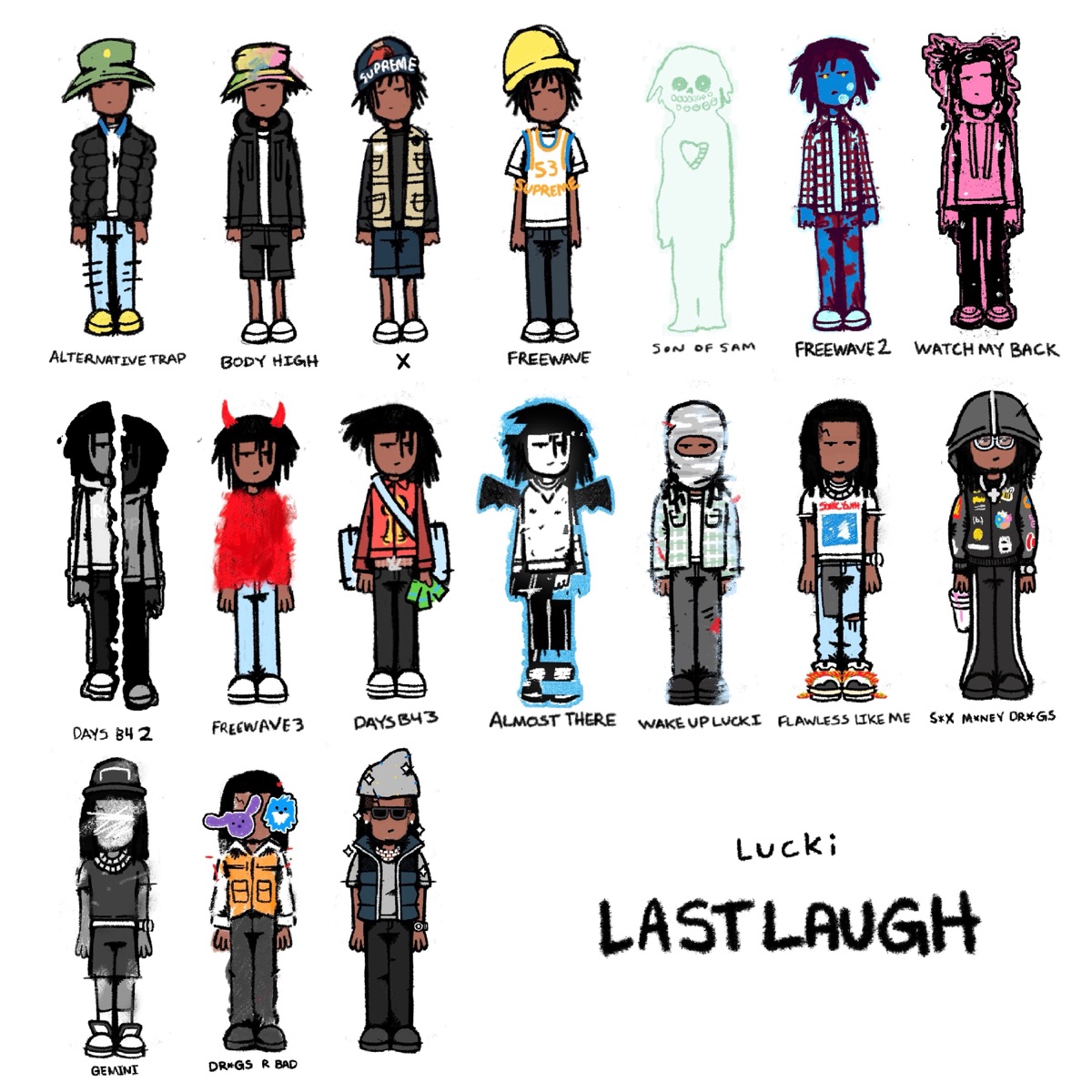 Last Laugh (archive tape) by LUCKI album cover artwork