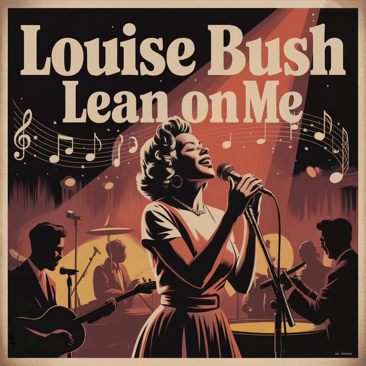 Lean on Me - Single by Louise Bush album cover