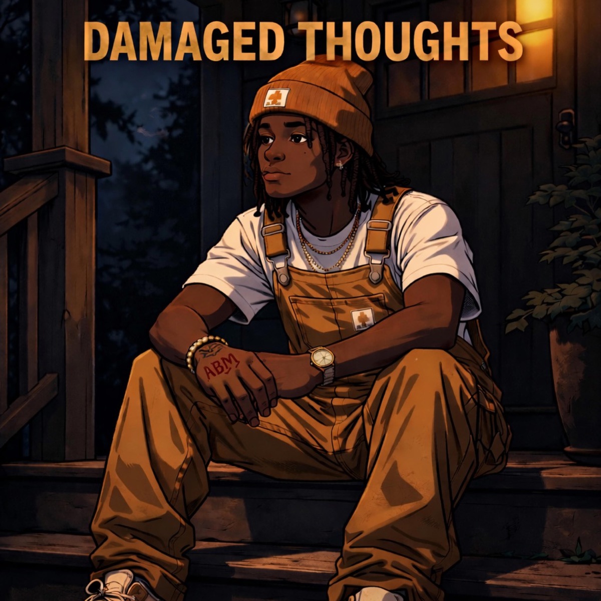 DAMAGED THOUGHTS - Single by ABM REN album cover