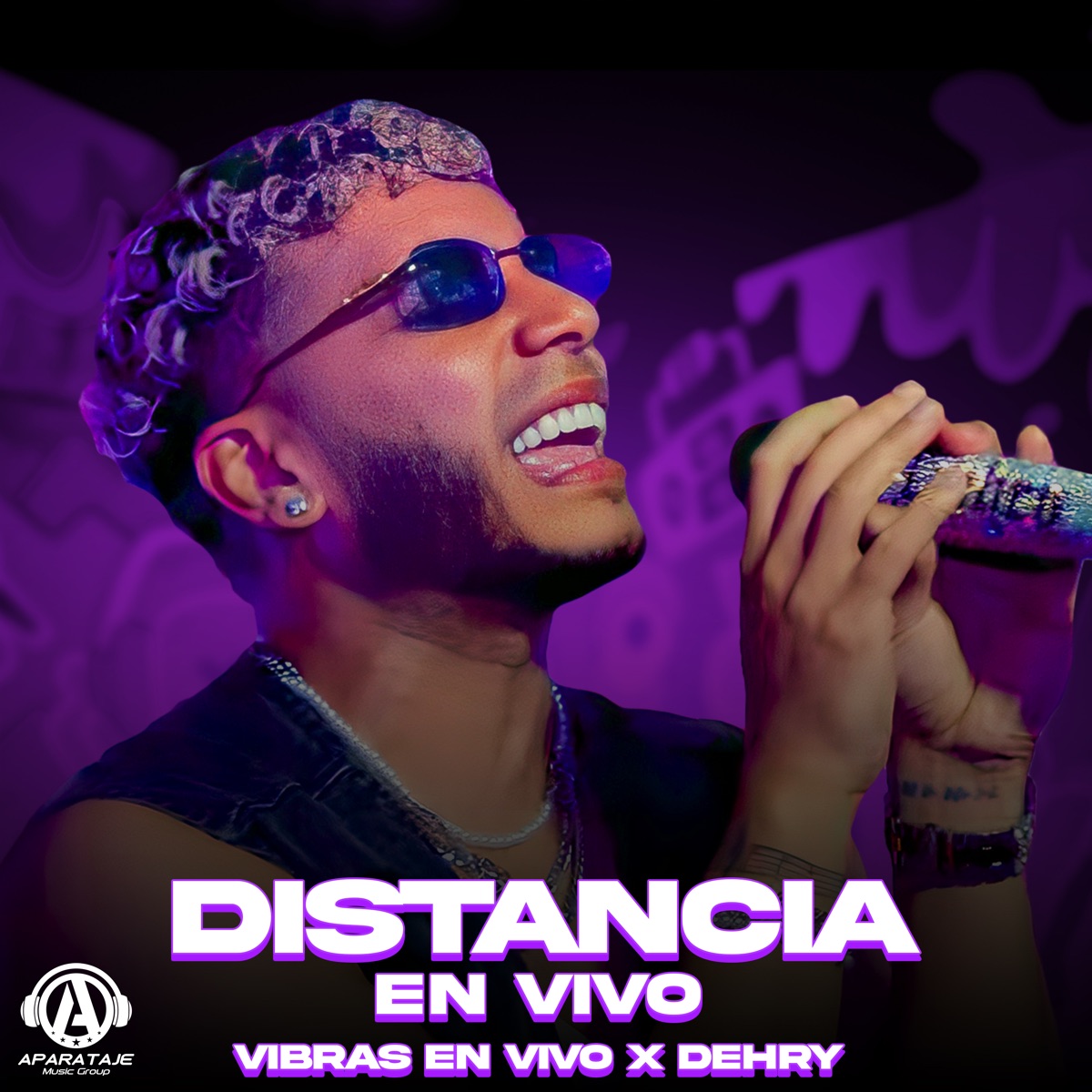 Distancia (En Vivo) - EP by Vibras En Vivo & Dehry album cover