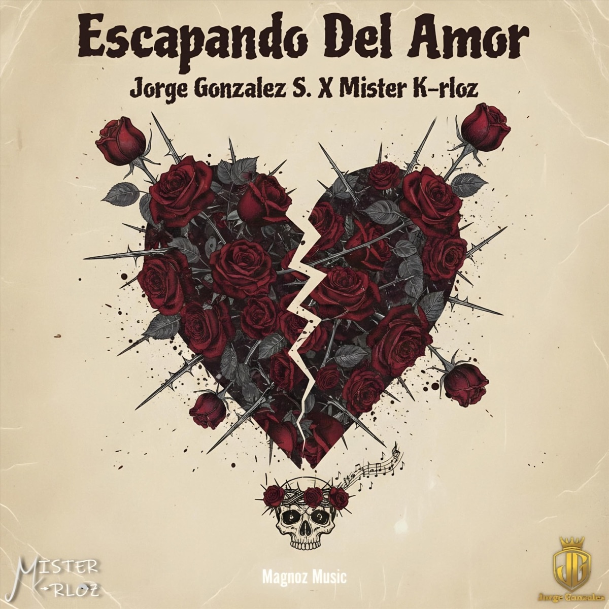 Escapando Del Amor - Single by Jorge González S. & Mister K-rloz album cover
