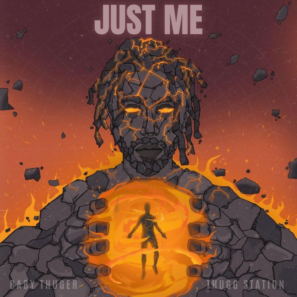 JUST ME (feat. Baby thuger) - Single by Thugg Station album cover