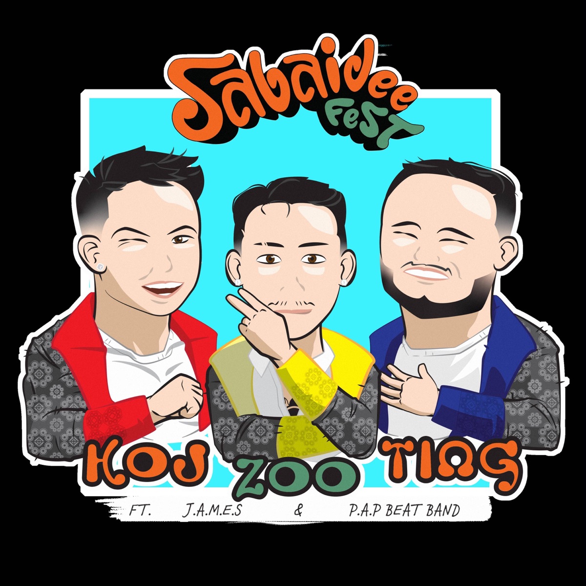 Koj Zoo Tiag (Remix) - Single by Johnny Lo, P.A.P BEATBAND & J.A.M.E.S album cover