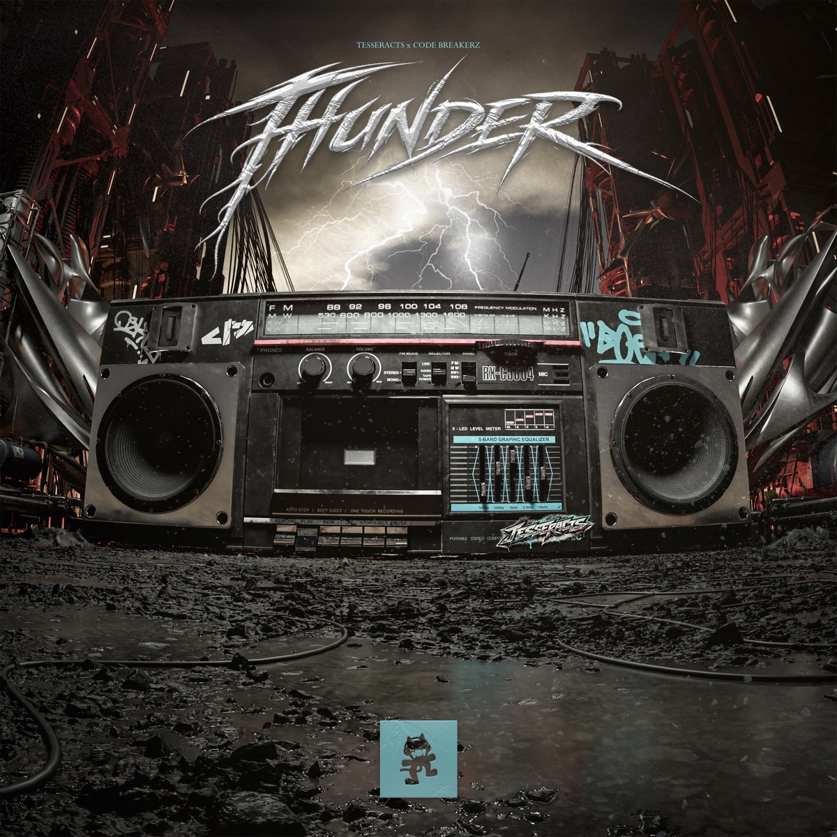 THUNDER - Single by TESSERACTS & Code Breakerz album cover