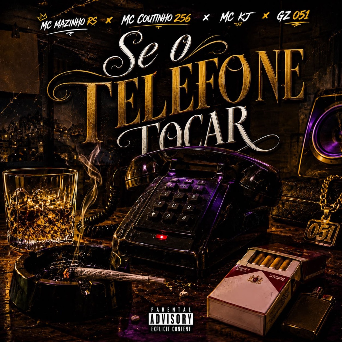 Se o telefone tocar - Single by Mc Mazinho RS, Mc Coutinho 256, MC KJ & GZ 051 album cover