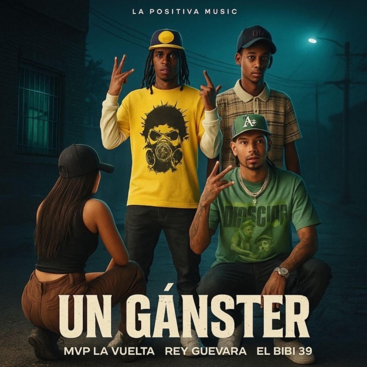 Un Ganster - Single by El Rey Guevara, Mvp la Vuelta, El Bibi 39 & La Positiva Music album cover