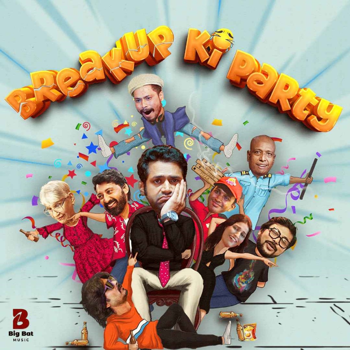 Breakup Ki Party - Single by Nakash Aziz, Abhinav Swynenberg, Nitesh Srivastava & Big Bat Music album cover