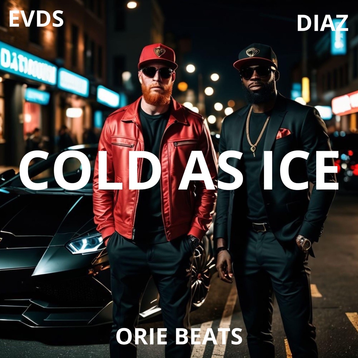 COLD AS ICE (feat. DIAZ & OrieBeats) - Single by EVDS album cover