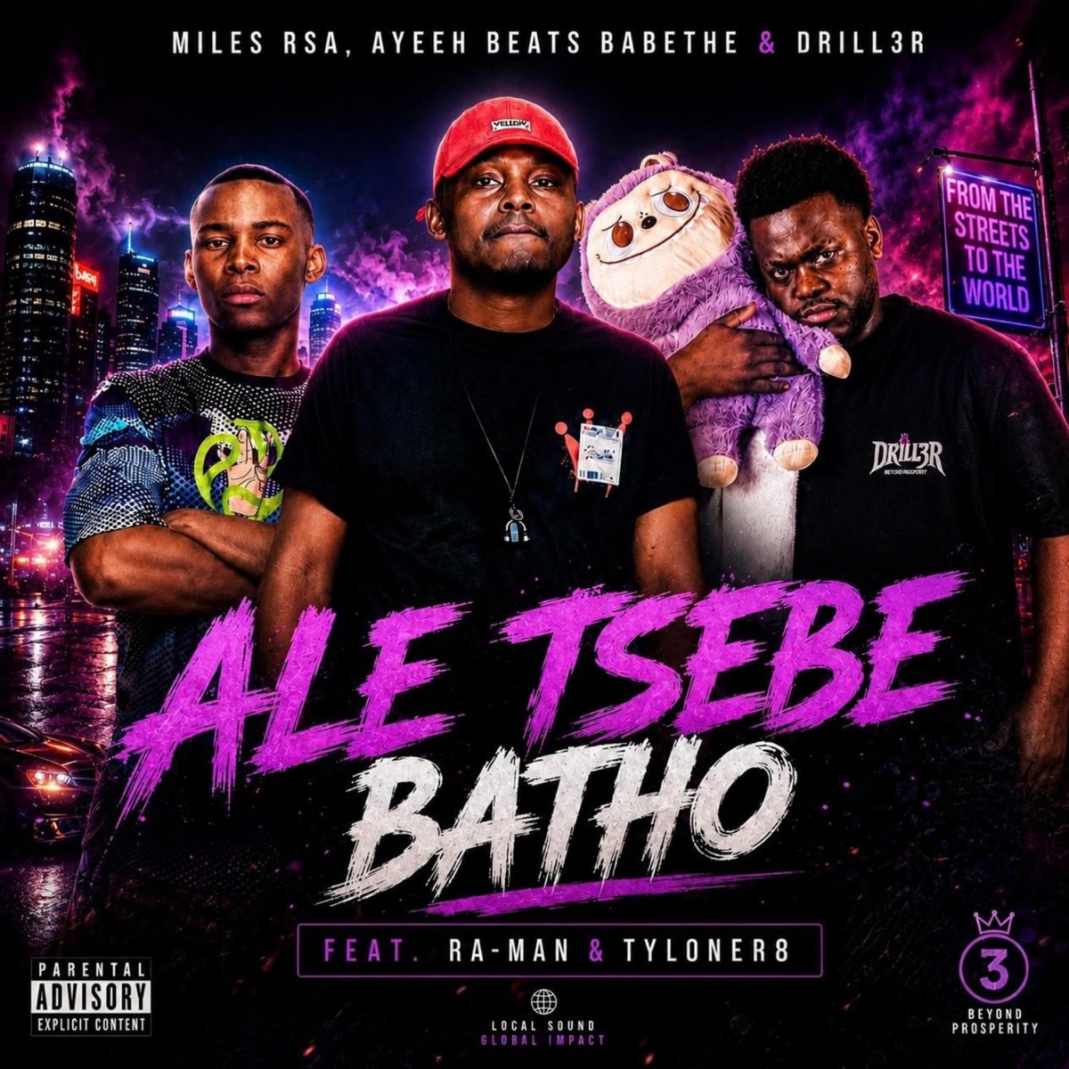 Ale Tsebe Batho (feat. Drill3r, Ra-Man & Tyloner8) - Single by Miles Rsa album cover