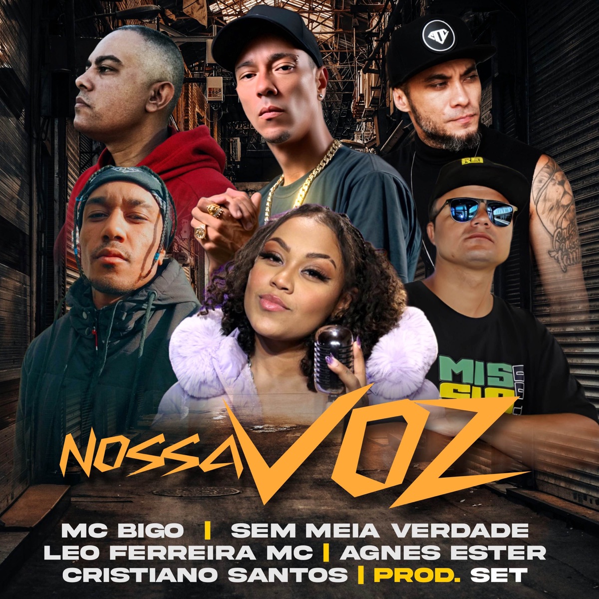 Nossa Voz (Cypher) [feat. Mc Bigô, Rhamon THL, Rud, Cristiano Santos Oficial, Agnes Ester & Leo Ferreira Mc] - Single by Sem Meia Verdade album cover