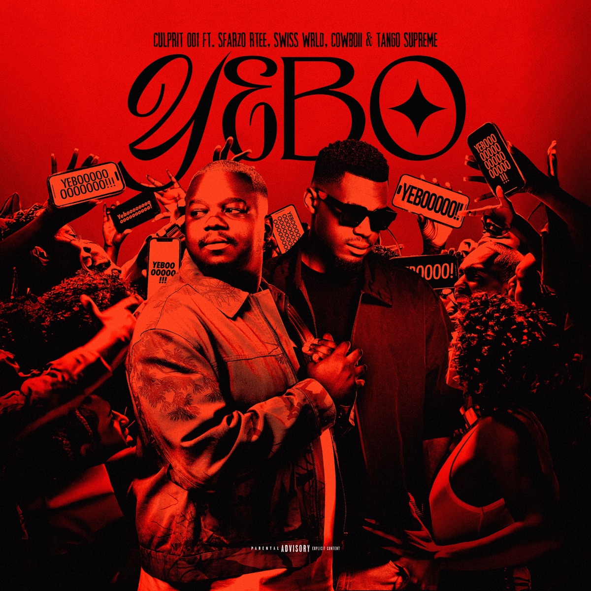 Yebo (feat. CowBoii & Tango Supreme) - Single by Culprit 001, Sfarzo Rtee & Swiss Wrld album cover