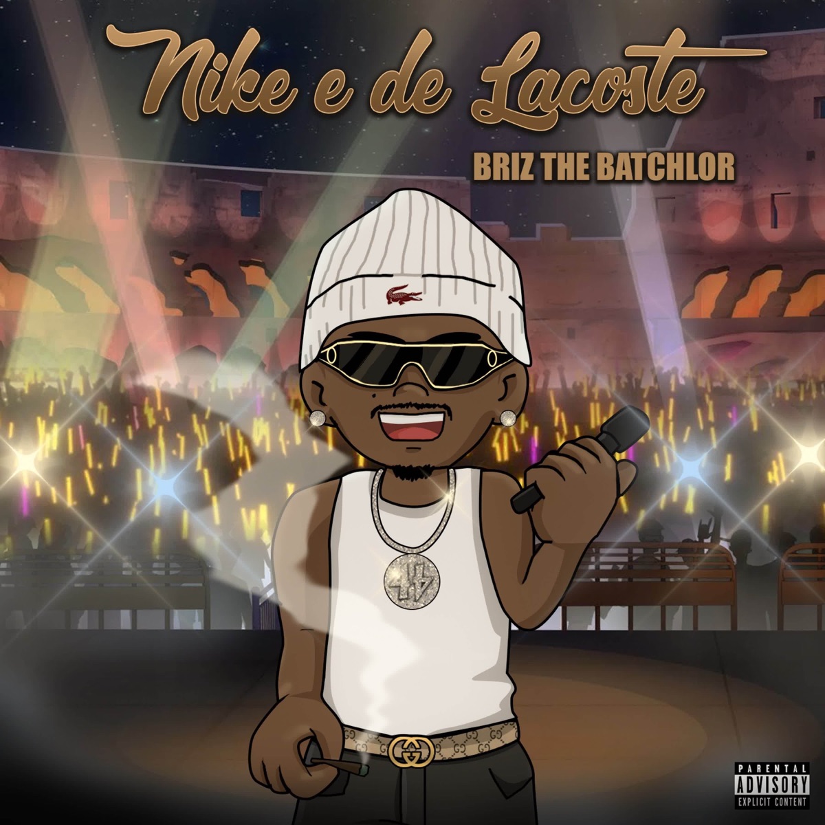 Nike e de Lacoste - Single by Briz the Batchlor, DJ FAEL DA BA & Rockywhereyoubeen album cover