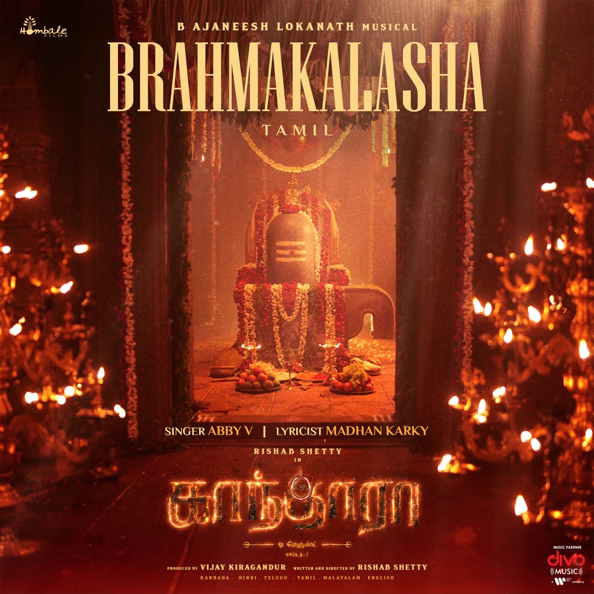 Brahmakalasha (From "Kantara A Legend Chapter 1 - Tamil") - Single by Madhan Karky, B. Ajaneesh Loknath & Abby V album cover