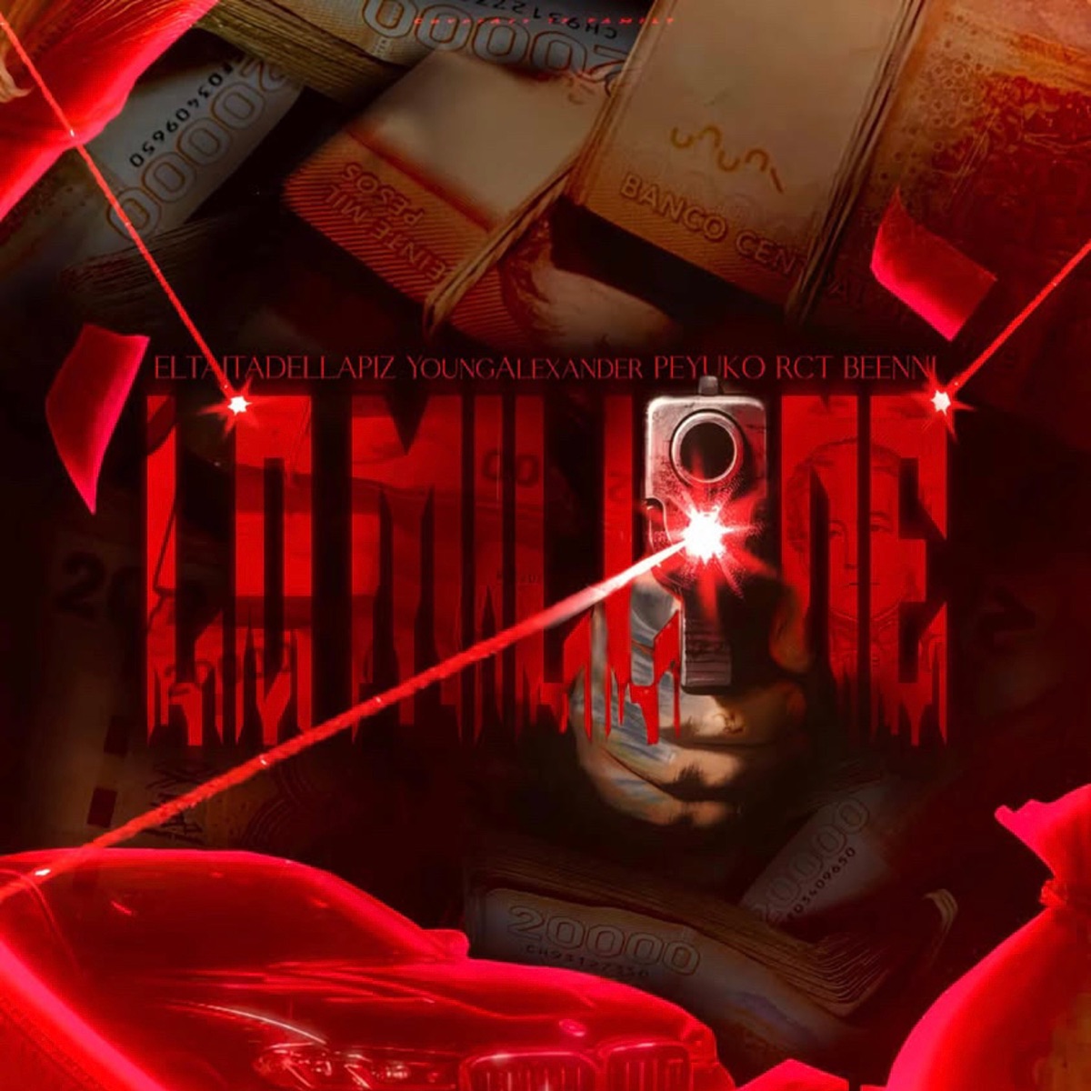 LO MILLONE (feat. KorteMagnate) - Single by YoungAlexander, Beenni, ELTAITADELLAPIZ & PEYUKO RCT album cover