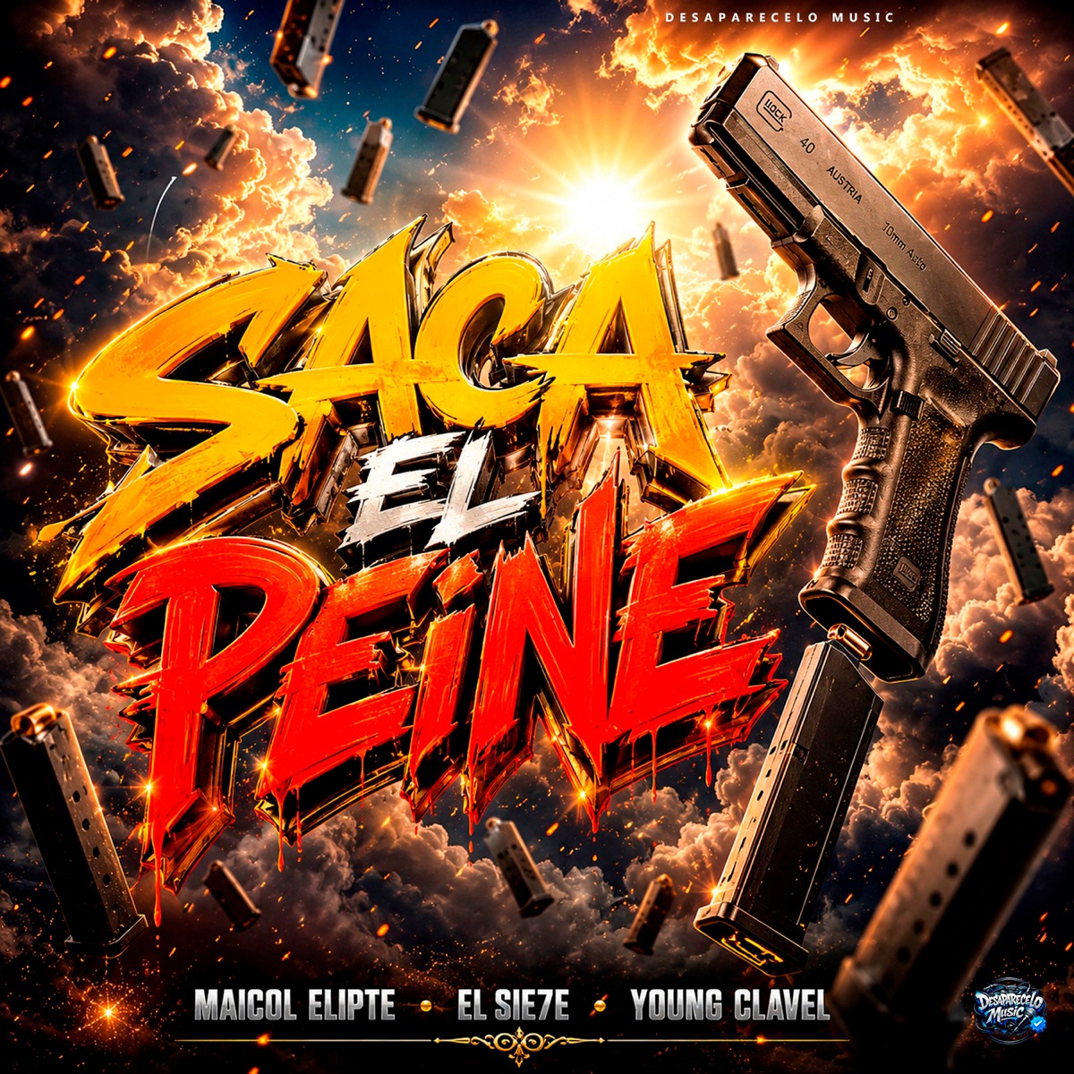 Saca El Peine - Single by maicol elipte, El Sie7e, Young Clavel & Desaparecelo Music album cover