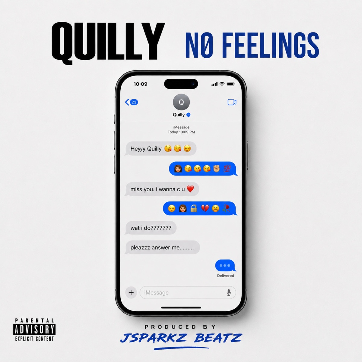 No Feelings (feat. Quilly) - Single by Jsparkz Beatz album cover