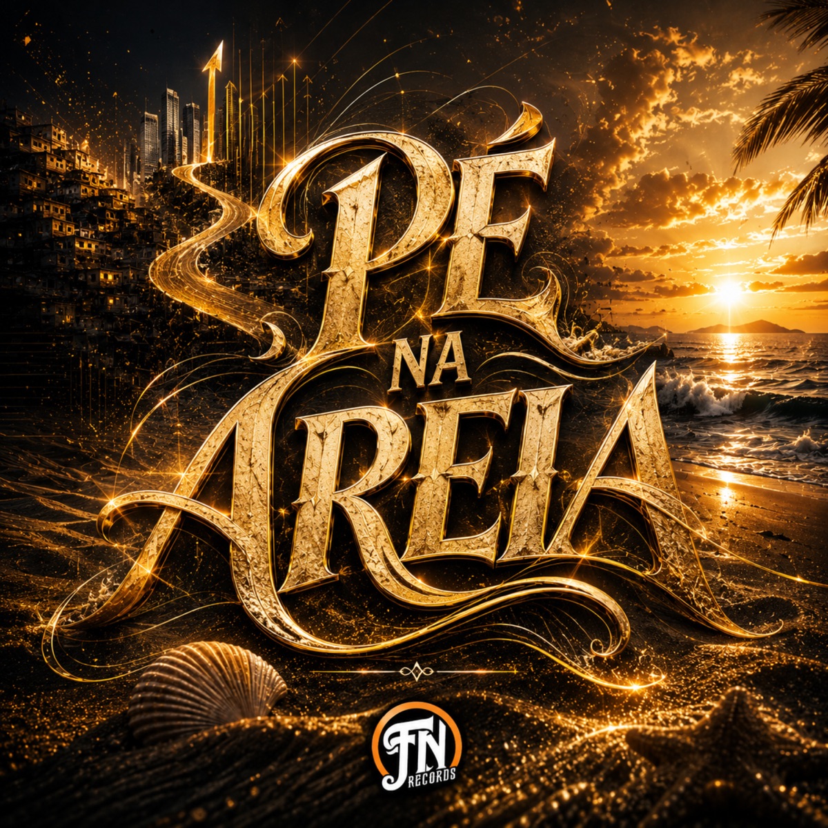Pé na Areia - Single by MC JM & Mc Dibe album cover