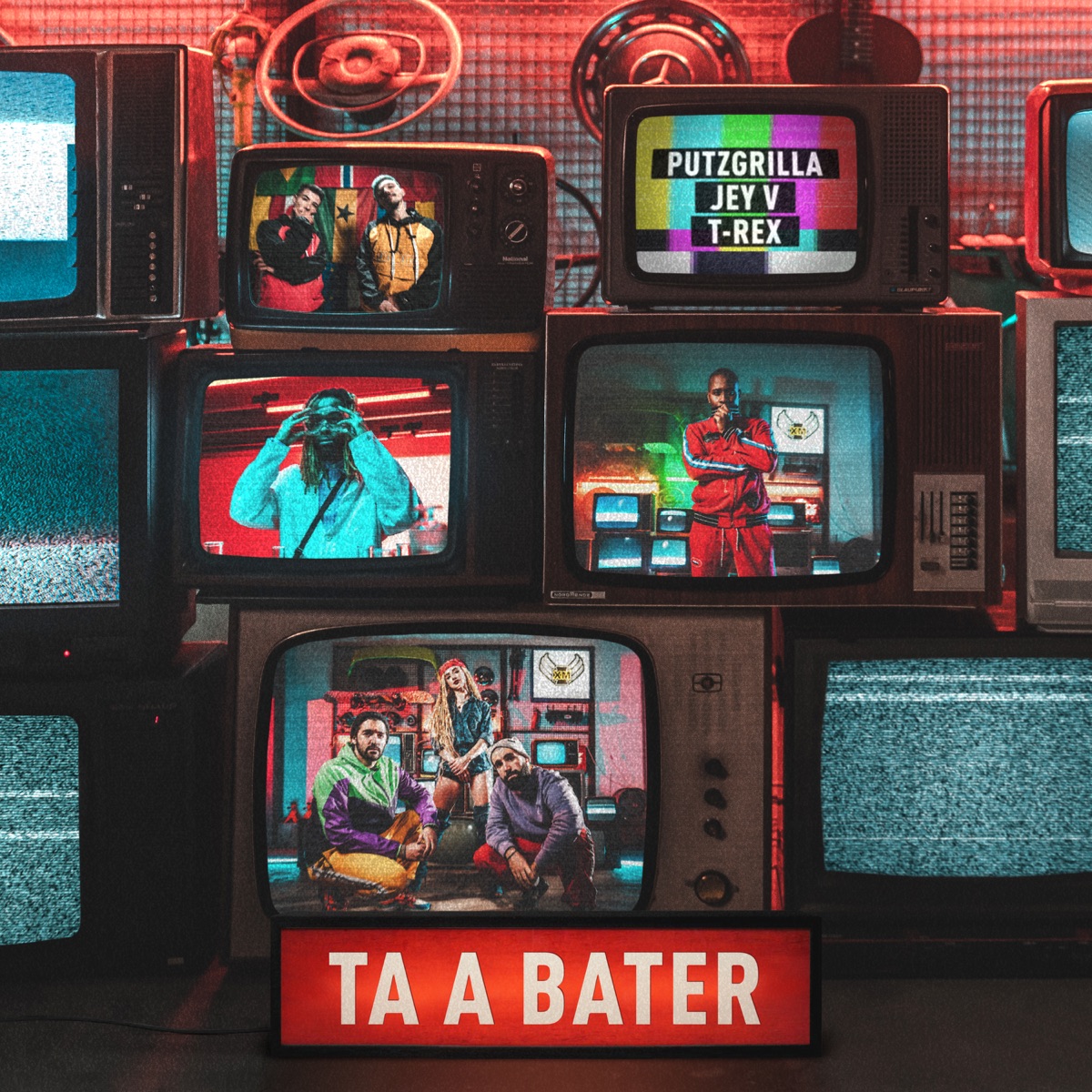 Tá a Bater - Single by Putzgrilla, Jey V & T-Rex album cover