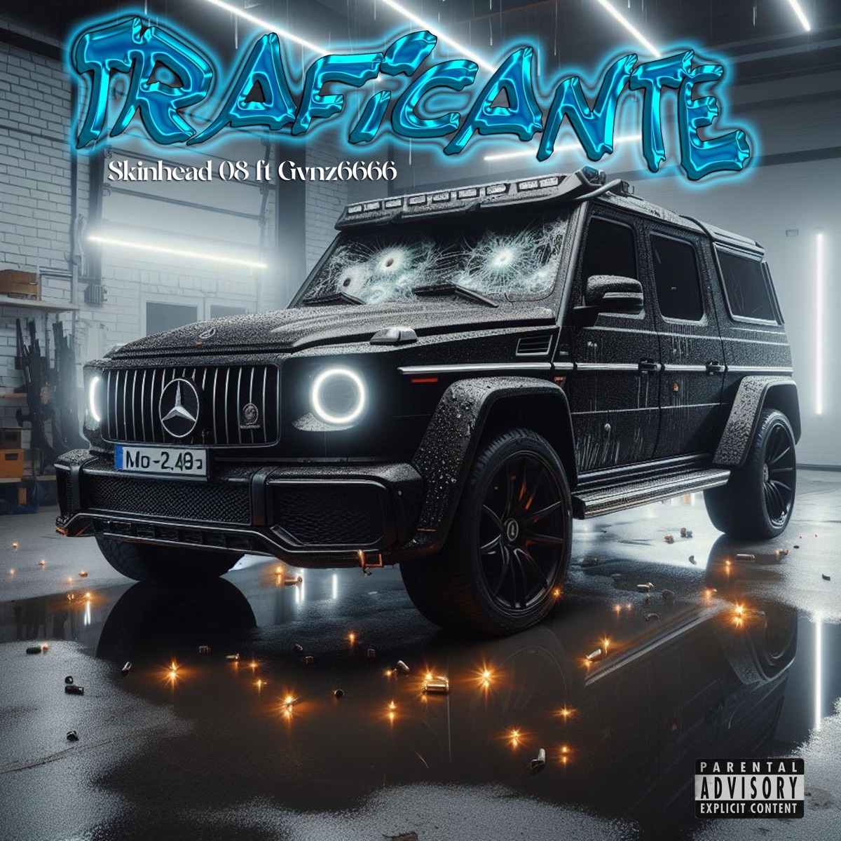 Traficante (feat. GVNZ6666) - Single by skinhead 08 album cover