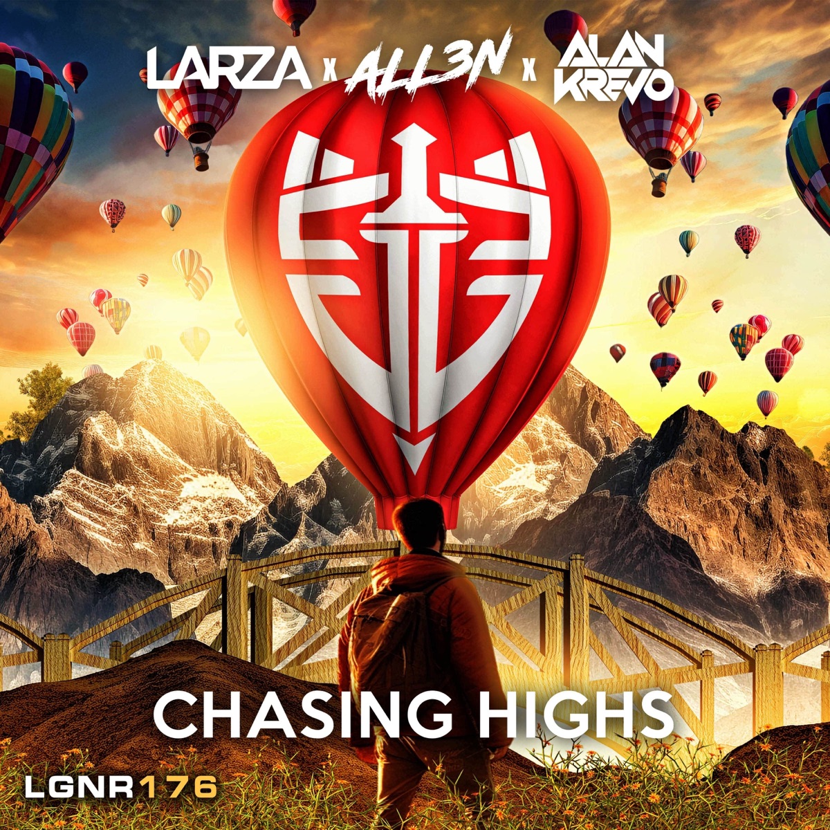 Chasing Highs - Single by Larza, ALL3N & Alan Krevo album cover