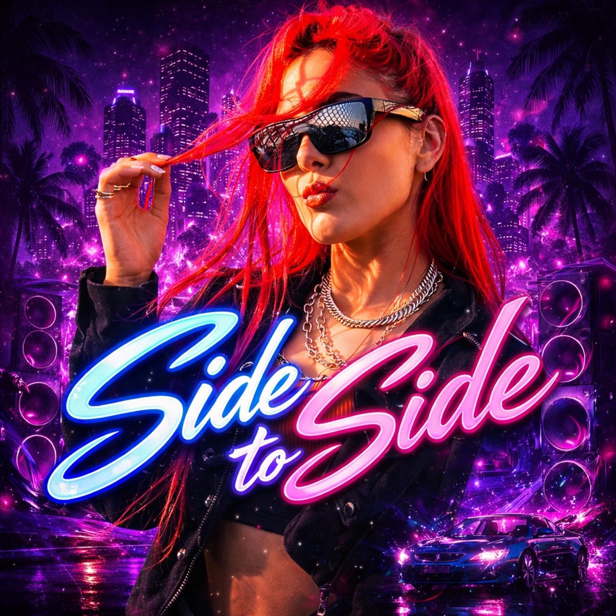 SIDE TO SIDE (feat. OCHO) - Single by MAHECHA album cover