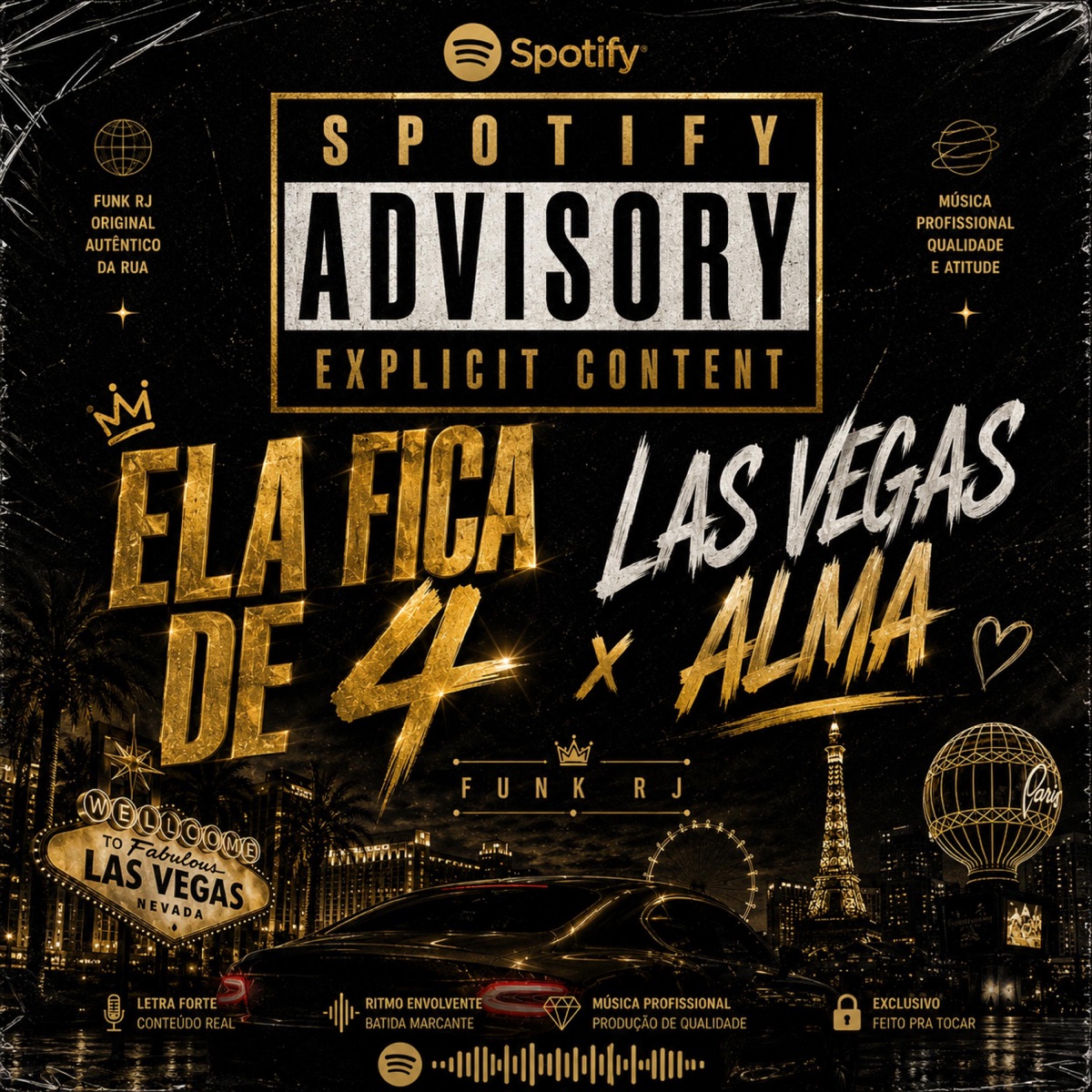 Ela fica de 4 Las Vegas x Alma Funk RJ - Single by DJ WGDOCATARINA album cover
