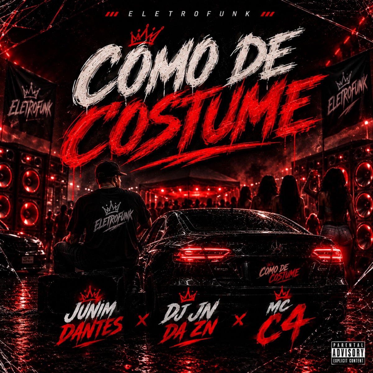 Como de Costume - Single by Gabriella Kemilly, DJ J.N DA ZN & MC C4 album cover
