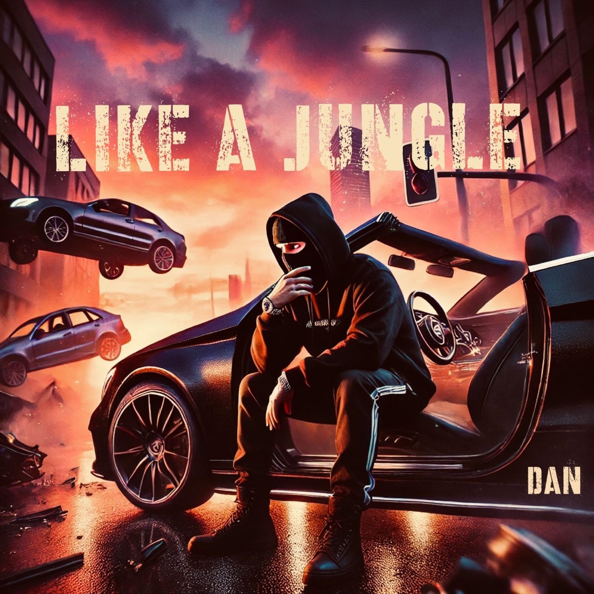 LIKE A JUNGLE - Single by DAN album cover