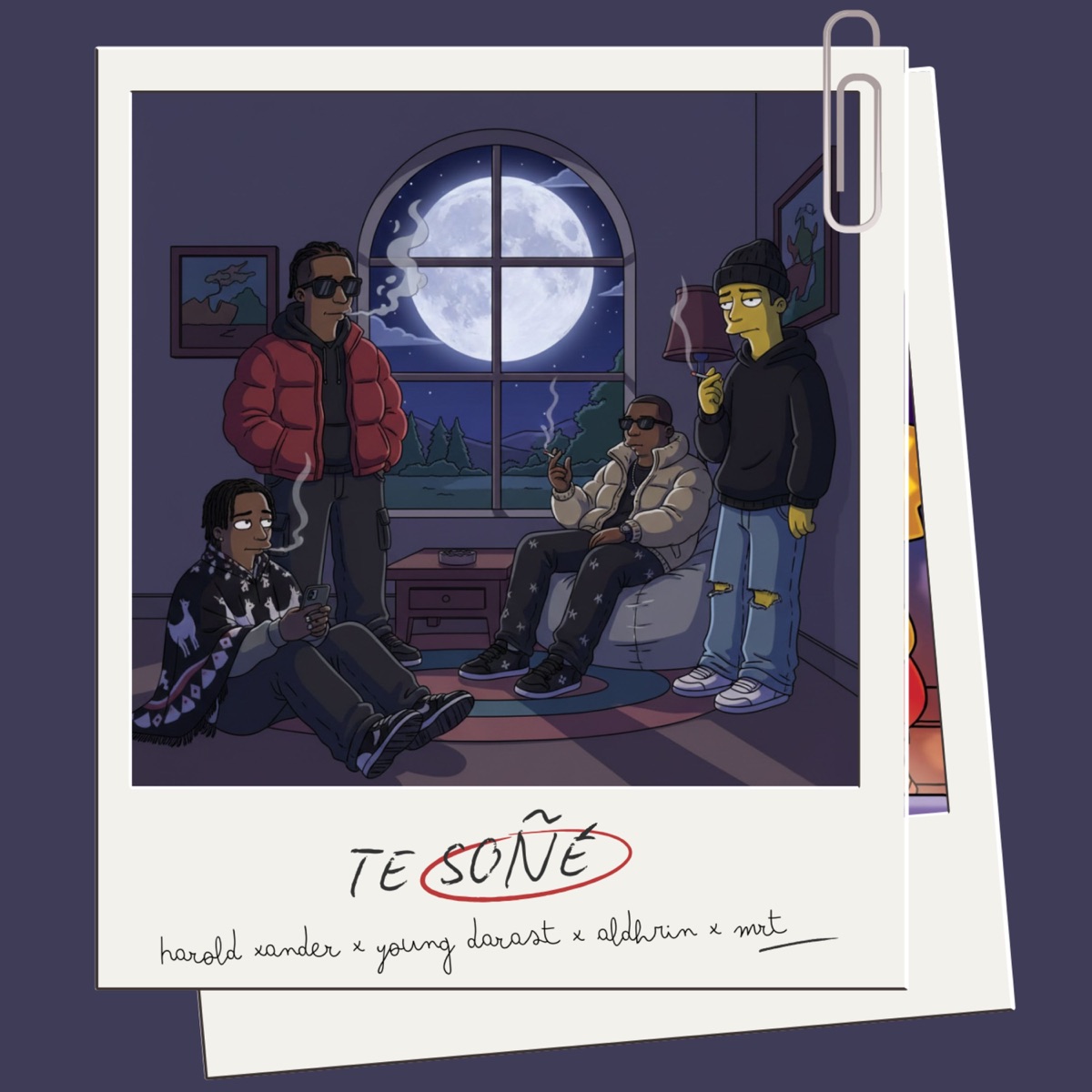 Te Soñé (feat. M.R.T) - Single by Harold Xander, Young Darast & Aldhrin album cover