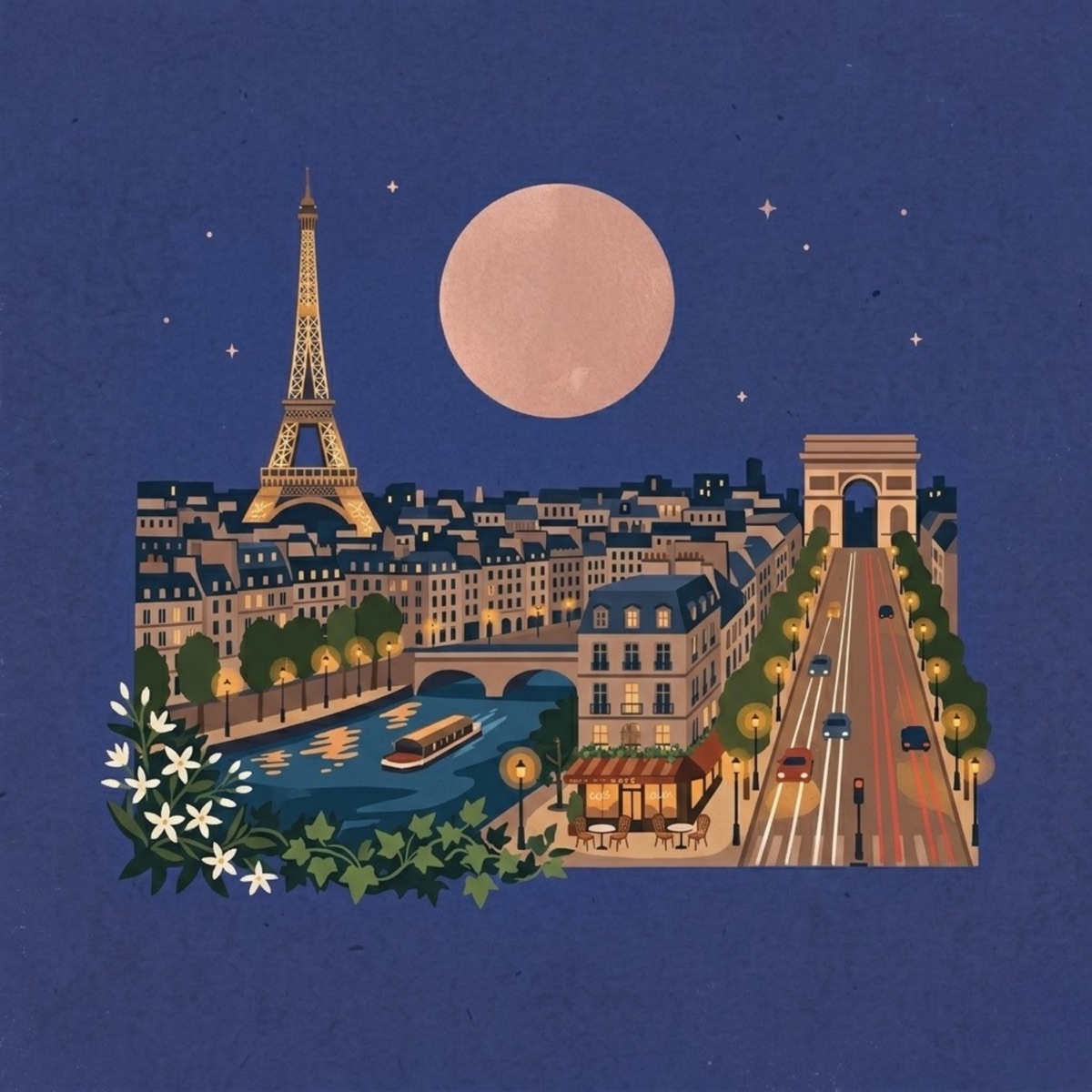 Paris Summer Night - Single by Paradise Pulse & Rato album cover