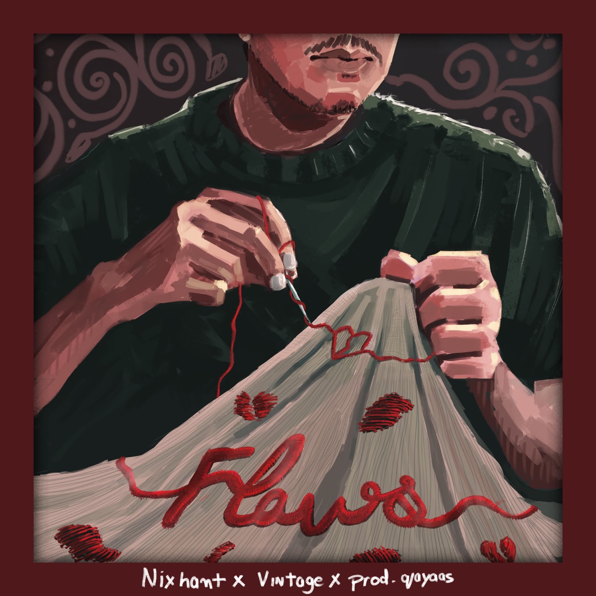 Flaws - Single by Nixhant, Vintage & prod.qayaas album cover