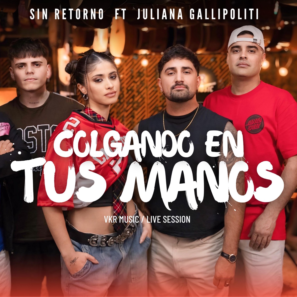 Colgando en tus manos (feat. Juliana Gallipoliti) - Single by Sin Retorno album cover