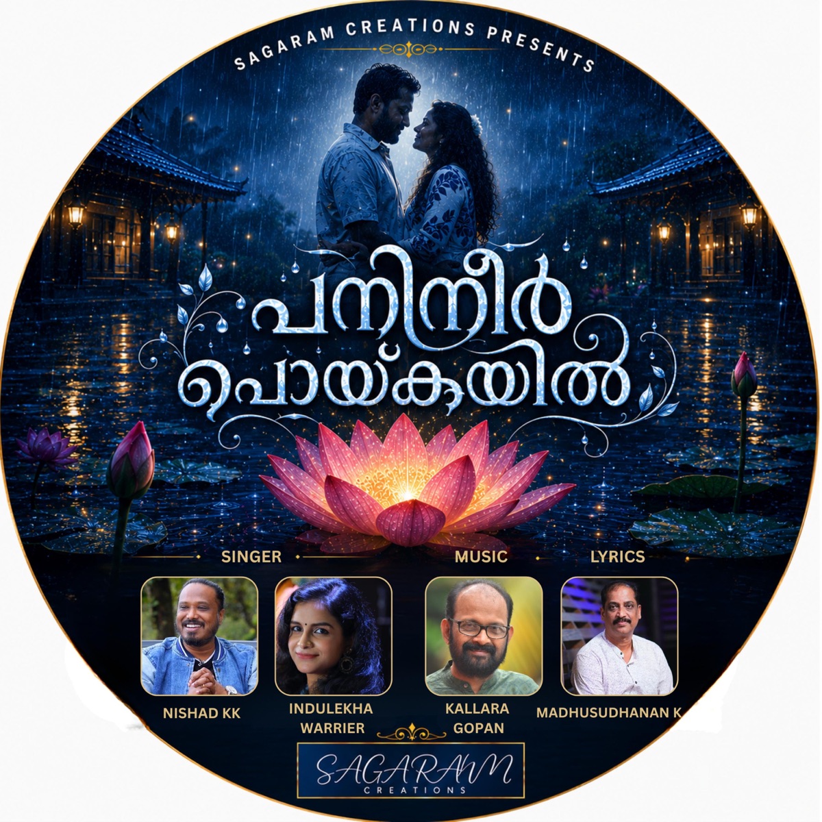 Panineer Poykayil (feat. Indulekha warrier, Kallara gopan, Madhusudhanan k & K K Nishad) - Single by Sagaram Creations album cover