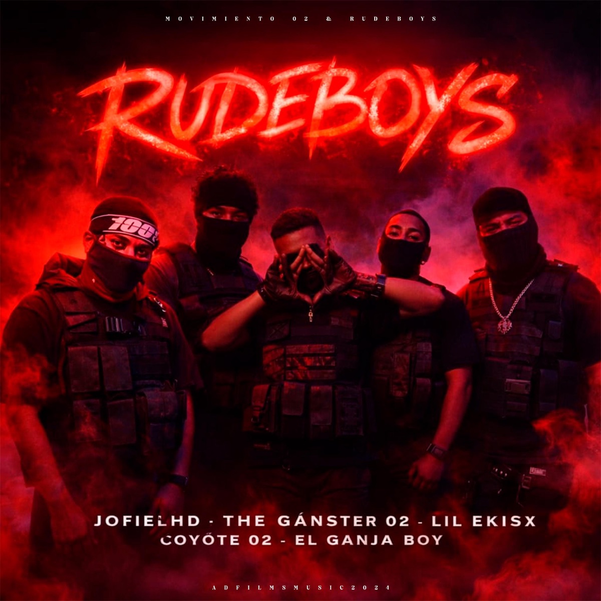 Rudeboys (feat. JofielHD, The ganster 02, Lil EkisX, Coyote 02 & Doble Bobo) - Single by Alexis Design music album cover