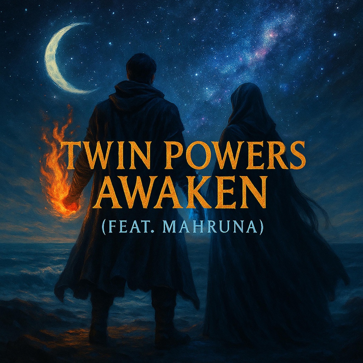 Twin Powers Awaken (feat. Mahruna) - Single by armadie album cover