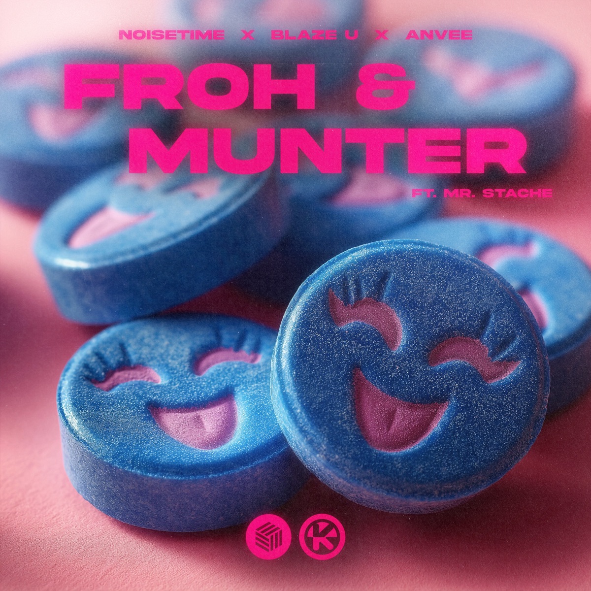 Froh & Munter (feat. Mr. Stache) [Extended Mix] - Single by NOISETIME, Blaze U & ANVEE album cover