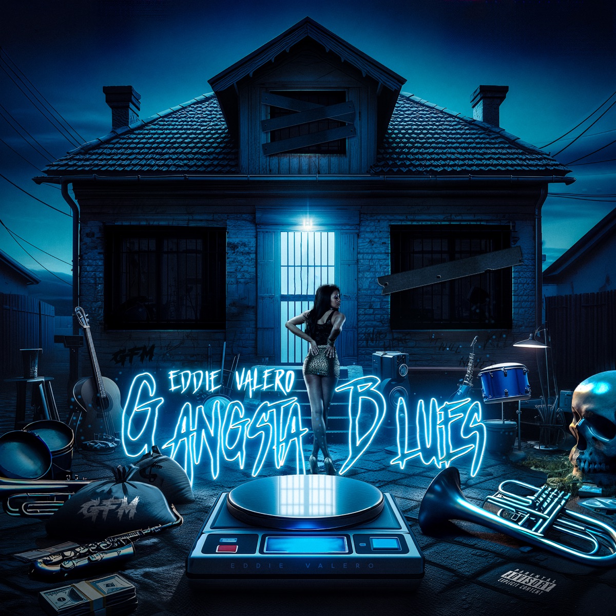 Gangsta Blues by Eddie Valero album cover