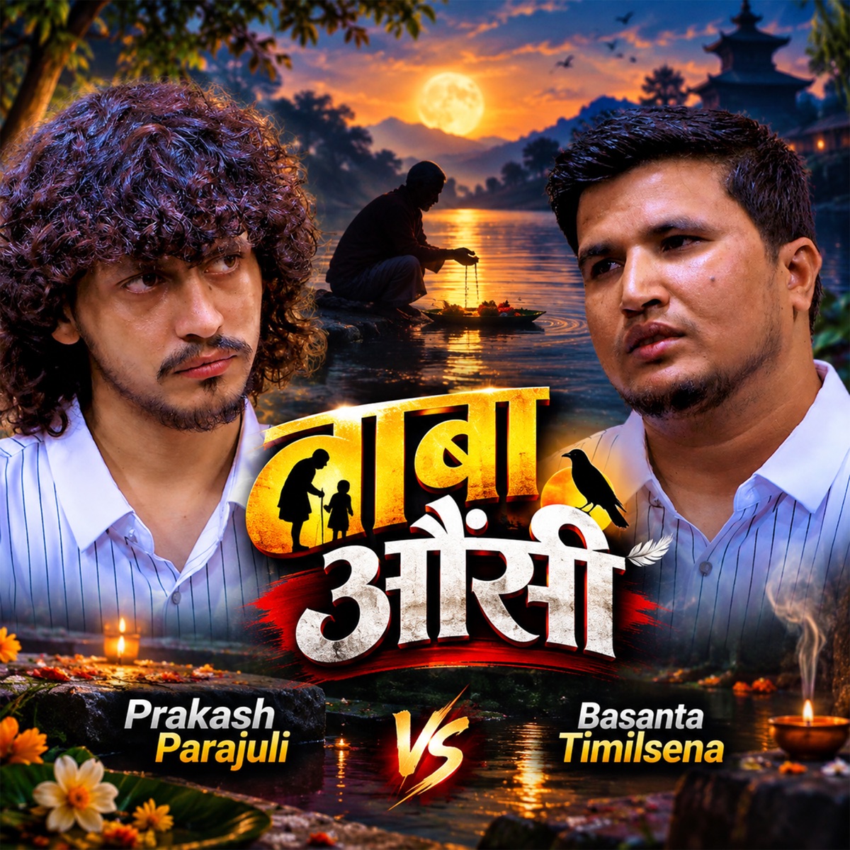 Baba Aunsi (with Basanta Timilsena) - EP by Prakash Parajuli album cover