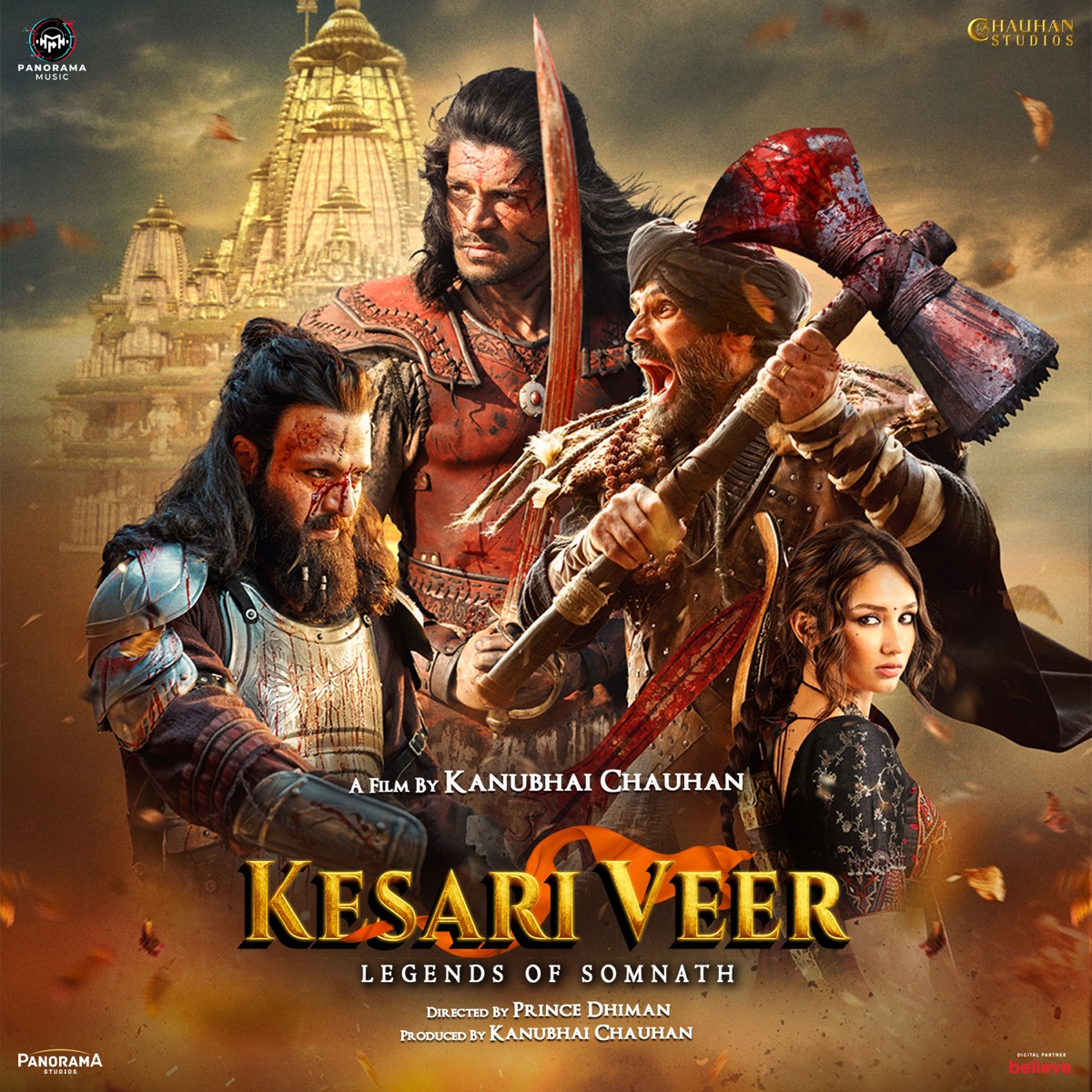 Kesari Veer (Original Motion Picture Soundtrack) by Monty Sharma, Sanchari Sengupta, Jhaverchand Meghani & Keshav Rathod album cover
