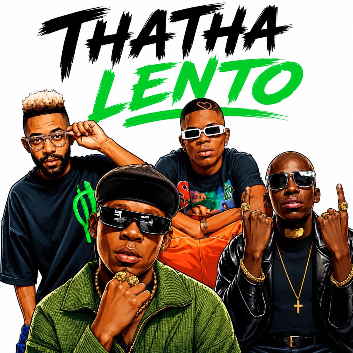 Thata Lento (feat. Shortgun & Lorenzo) - Single by Blaxk Supreme, King P, Shortgun & Lorenzo & Mema_Percent album cover