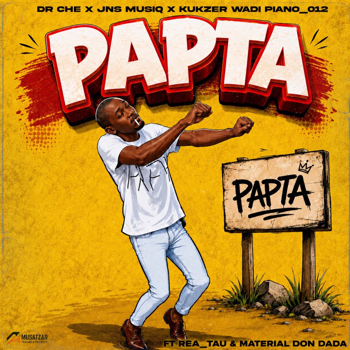 KE Papta (feat. Rea Tau & Material Don Dada) - Single by Dr Che, JNS MUSIQ, Kukzer wadi piano_012 & Nastro Da1st album cover