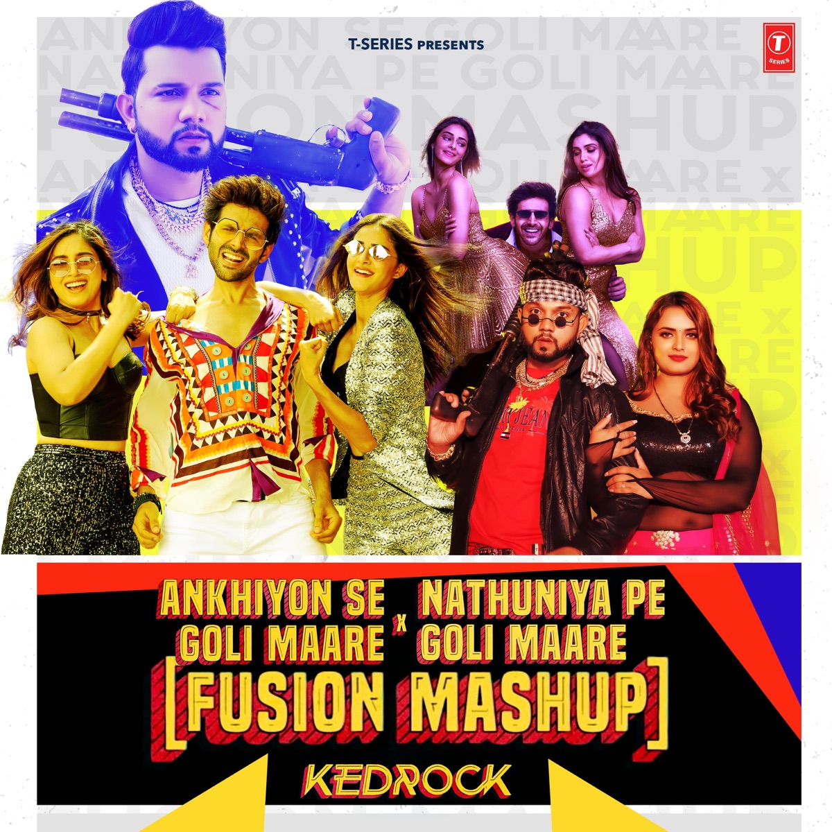 Ankhiyon Se Goli Maare X Nathuniya Pe Goli Maare Fusion Mashup - Single by Mika Singh, Tulsi Kumar, Neelkamal Singh & Shilpi Raj album cover