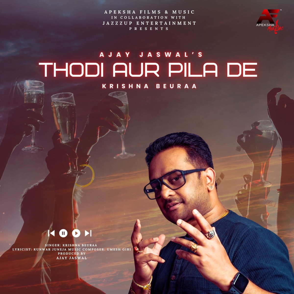 Thodi Aur Pila De - Single by Krishna Beuraa album cover