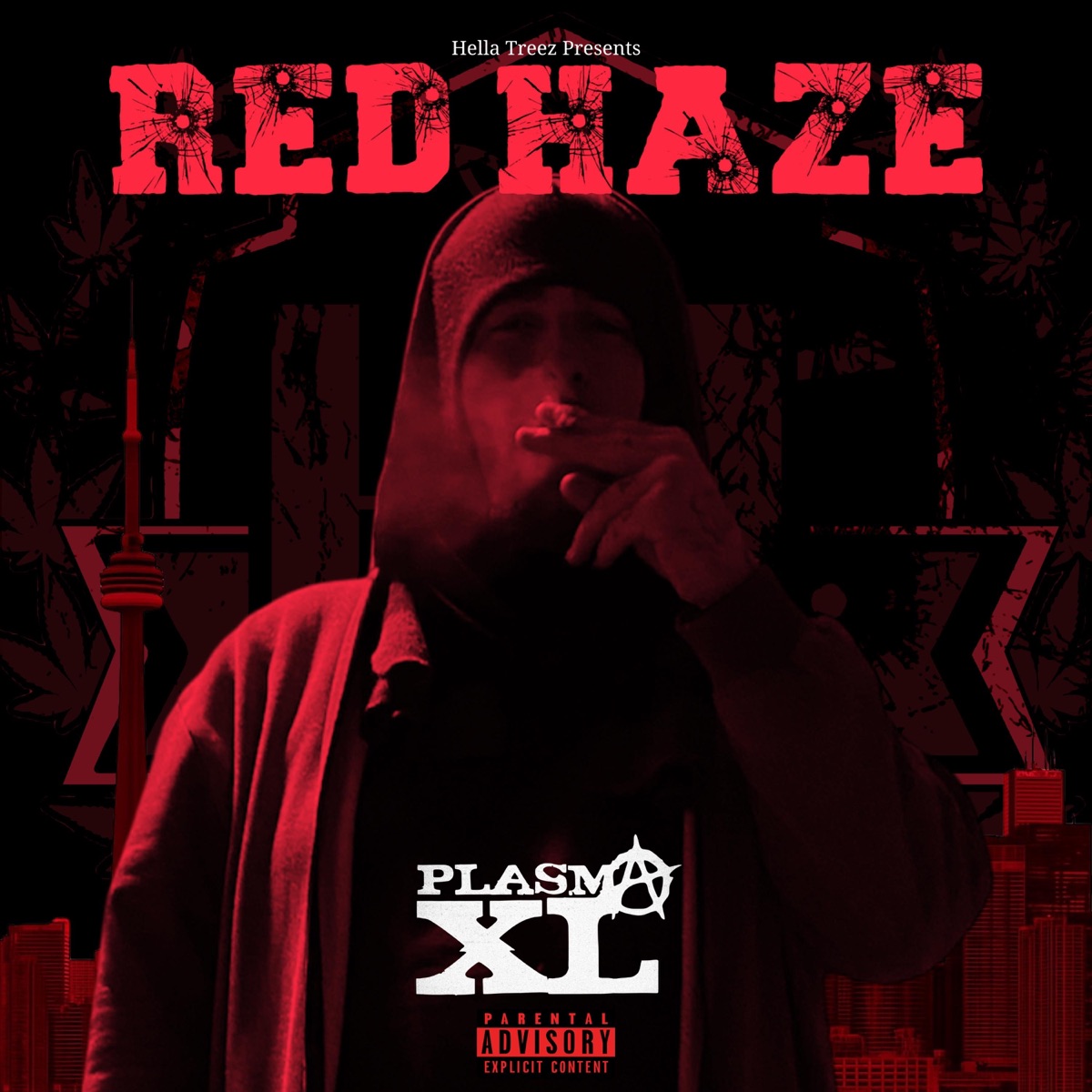 RED HAZE by Hella Treez album cover